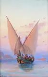 Sailing boat, Valetta, Malta Signed Gouache 27 x 18cm; 10½ x 7in General condition report A few small fox marks, otherwise good condition by Luigi Galea, Gouache, sold Mar 2017