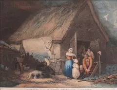 After George Morland Morning or the Higlers Preparing for Market Engraving by Daniel Orme, Engraving, sold Mar 2017