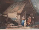 After George Morland Morning or the Higlers Preparing for Market Engraving by Daniel Orme, Engraving, sold Mar 2017