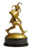 An Art Deco gilt bronze figure of a jester by Edmund Meusel, bronze, sold Jan 2017