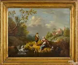 landscape with figures by Francesco Zuccarelli, oil on canvas, sold Oct 2020