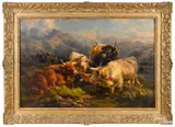 landscape by William Watson Jr., oil on canvas, sold Oct 2020