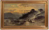 landscape by Carl Philipp Weber, oil on canvas, sold Sep 2020
