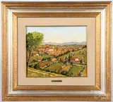 landscape. by Renzo Paoletti, oil on board, sold Aug 2020