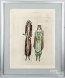 titled Menashe Y Rabbi Mendl by Leonora Carrington, lithograph, sold Aug 2020