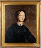 portraits of William and Maryann Early by Adrian Martinez, oil on board, sold Aug 2020