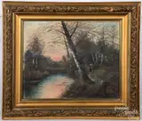 landscape by Raphael Senseman, oil on canvas, sold Aug 2020