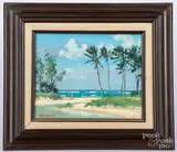 Florida coastal scene by Peter Hayward, oil on canvas, sold Aug 2020