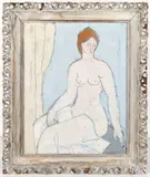 female nude by Nic Mayne, oil on canvas, sold Jun 2020