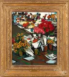 Untitled by Jesús Casaus, oil on canvas, sold Jun 2020