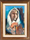 of a peasant woman by Israel Abramofsky, oil on board, offered Jun 2020
