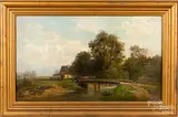 landscape by Carl Phillip Weber, oil on canvas, sold Jun 2020