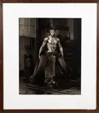 Fred With Tires by Herb Ritts, gelatin silver print, sold Jun 2020