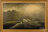 Barque in a Gale off Cape Horn by Clement Drew, oil on canvas, sold Jun 2020