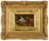 Chacun pour Soi (Each for Himself) by Étienne-Prosper Berne-Bellecour, oil on canvas, sold Jun 2020