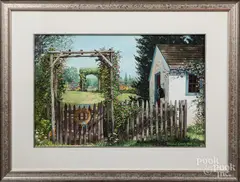 works Arbors and The Intersection by Mildred Sands Kratz, watercolor, sold Apr 2020