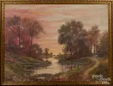 landscape by Raphael Senseman, oil on canvas, sold Apr 2020