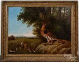 of a grouse family by Howard Hill, oil on canvas, sold Apr 2020