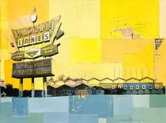 Panorama Lanes by Robert Mars, 2006, oil and mixed media on canvas, sold Sep 2021