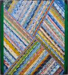 Jimi's Peak by Lucio Pozzi, 1990, oil on canvas, sold Sep 2021