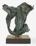 Jason by Seena Donneson, bronze with applied green patina on wood base, sold Sep 2021
