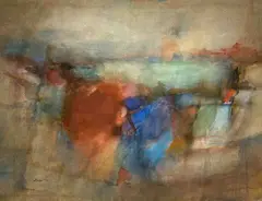 Untitled #270 by Michael Loew, 1973, watercolor on paper, sold Sep 2021