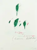 Untitled by Cy Twombly, lithograph and collotype on Fabiano Bütten paper, sold Sep 2021