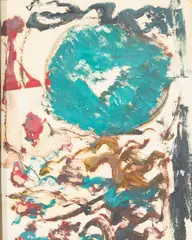 Eyes of Society Watches You by Purvis Young, oil on paper, sold Sep 2021