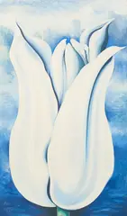 A Tulip in Holland by Lowell Nesbitt, 1985, oil on canvas, sold Oct 2021