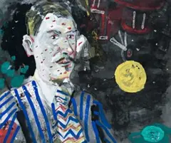 Ghost #2 by McLean Edwards, gouache on paper, sold Aug 2009