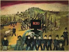 Glenrowan by Sidney Nolan, 1970-71, colour screenprint, offered Aug 2009