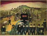 Glenrowan by Sidney Nolan, 1970-71, colour screenprint, offered Aug 2009