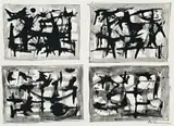 Four Early Sketches – Studies by John Coburn, ink on paper, sold Aug 2009