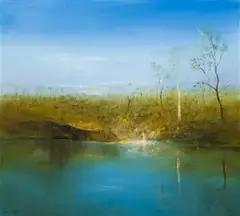 The River by David Boyd, 1980, oil on canvas, sold Aug 2009