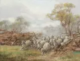 Break Out by James Alfred Turner, 1907, oil on canvas, sold Aug 2009