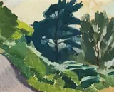 Tree Study by Roland Wakelin, c.1925, oil on board, sold Aug 2009
