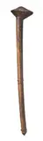 A Fine Early Fighting Club by Artefacts And Carvings, carved in hardwood, the striking section with fine adze markings, the shaft decorated with linear designs to the top sec, offered Oct 2009