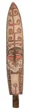 A Papuan Gulf Ancestor Gope by Oceanic Artefacts, extensively carved wood with red and white pigments applied throughout, offered Oct 2009