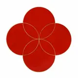 Sky Gate by Max Gimblett, 2003, (60” QUATREFOIL) gesso, polyurethane and acrylic polymer on wood panel, offered Nov 2009