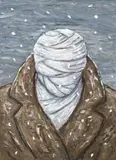 Painting (Figure With Bandaged Head) by Peter Booth, 2004, oil on canvas, sold Nov 2009