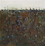 Evening Sky, Upwey by Fred Williams, 1965, oil on canvas, sold Nov 2009
