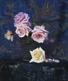 Roses by Arthur Streeton, c.1931, oil on canvas, offered Nov 2009