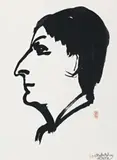 Rose by Brett Whiteley, 1978, ink on paper, offered Nov 2009