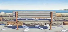 Capriccio With Gulls by Robert Clinch, 2000, conté; on paper, sold Nov 2009