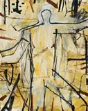 Standing Figure by Graham Fransella, 1997, oil on linen, sold Nov 2009