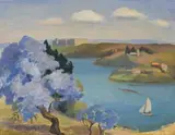 Early Summer Day (Lane Cove River) by Adelaide Elizabeth Perry, 1954, oil on canvas, sold Nov 2009