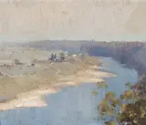 Hawksbury River by Herbert Gallop, 1920, oil on panel, sold Nov 2009