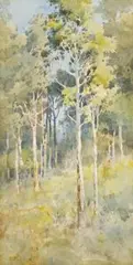 Saplings by Emma Minnie Boyd, watercolour on board, sold Nov 2009