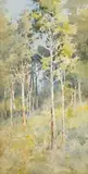 Saplings by Emma Minnie Boyd, watercolour on board, sold Nov 2009