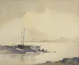 Williamstown, Hobsons Bay by R. W. Sturgess, c.1929, watercolour on paper, sold Nov 2009